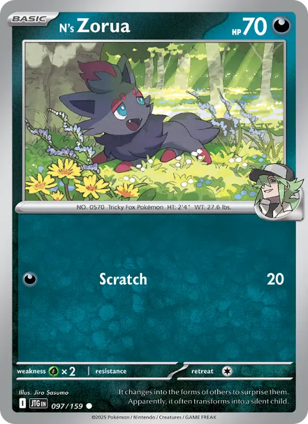 Card image of N's Zorua