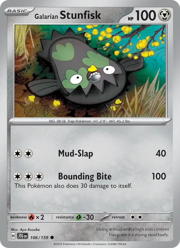 Card image of Galarian Stunfisk