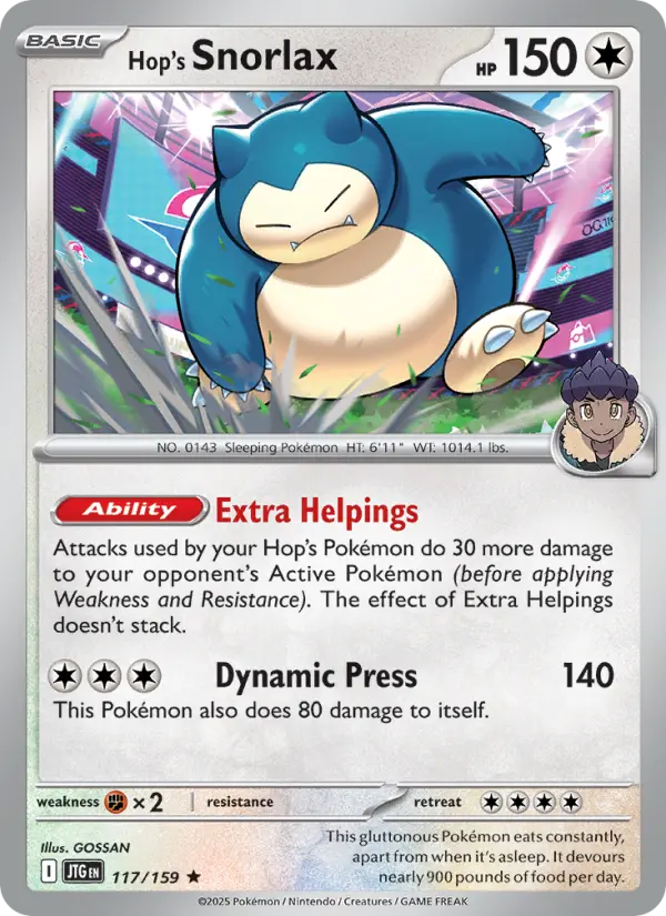 Card image of Hop's Snorlax