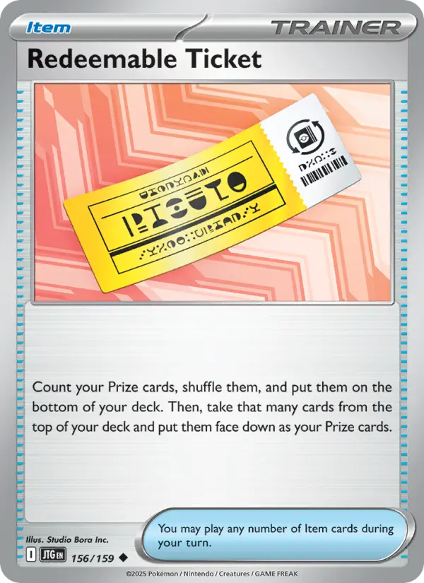 Card image of Redeemable Ticket