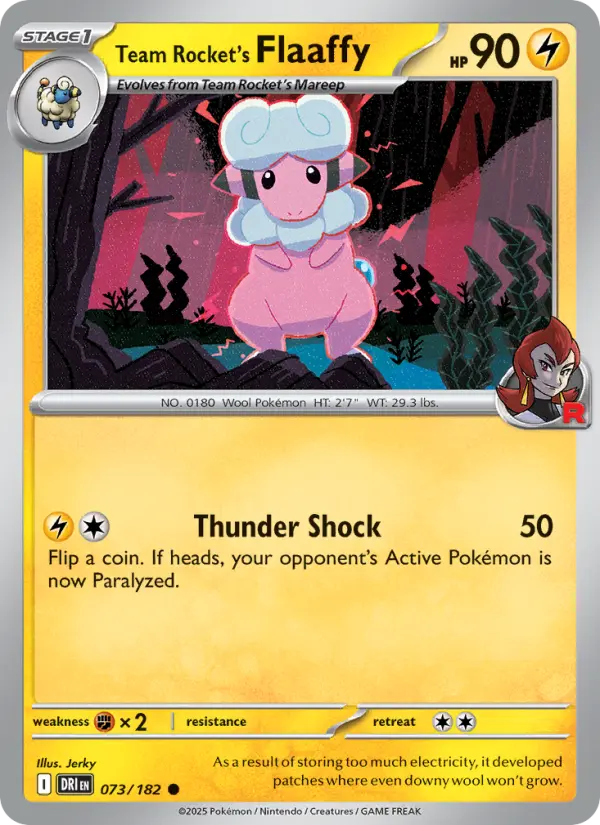 Card image of Team Rocket's Flaaffy
