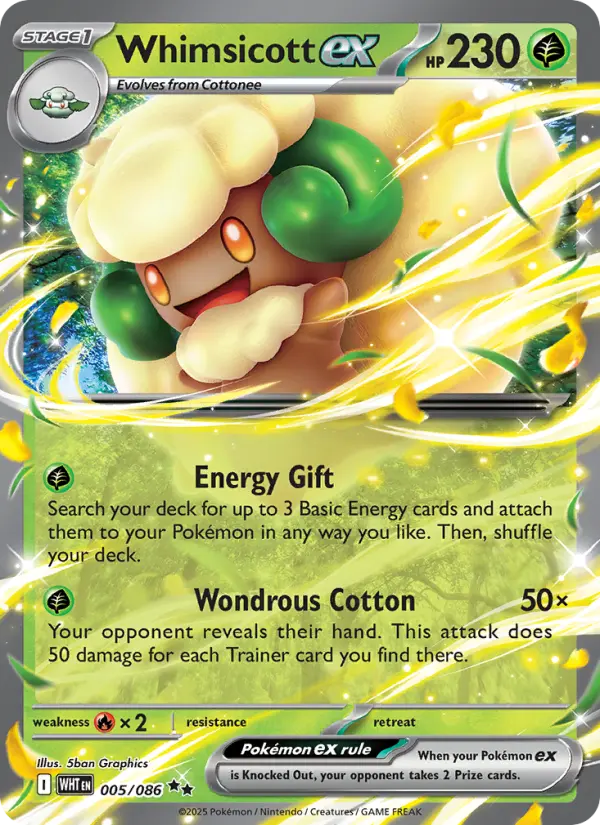 Card image of Whimsicott ex