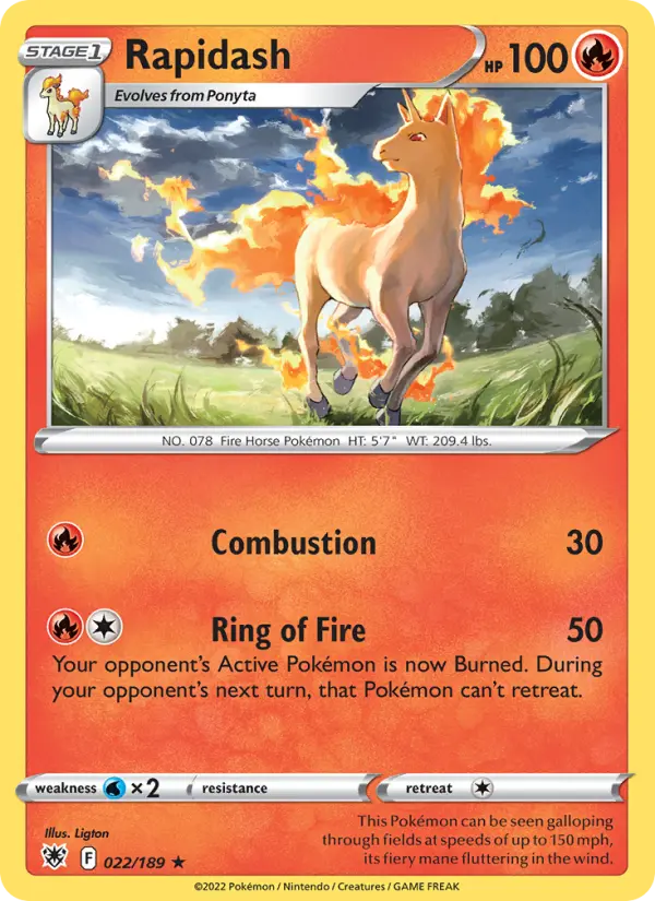 Card image of Rapidash