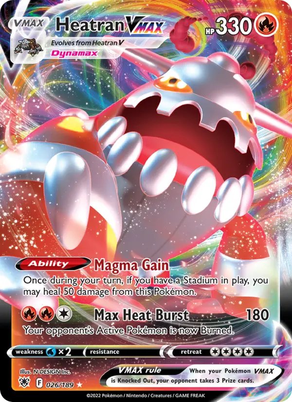 Card image of Heatran VMAX