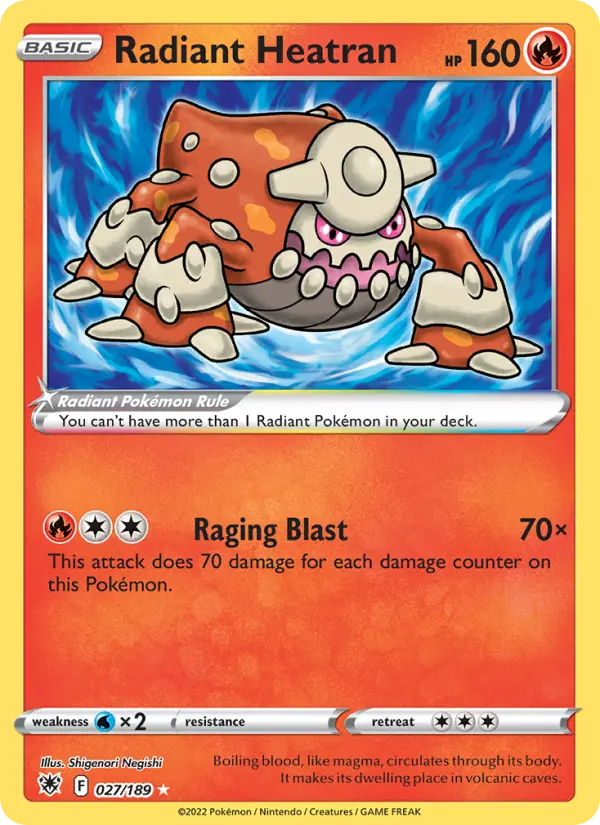 Card image of Radiant Heatran