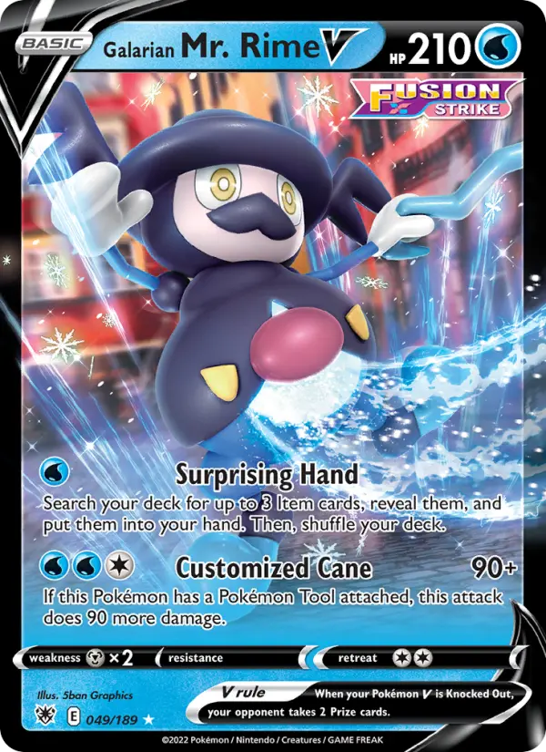 Card image of Galarian Mr. Rime V