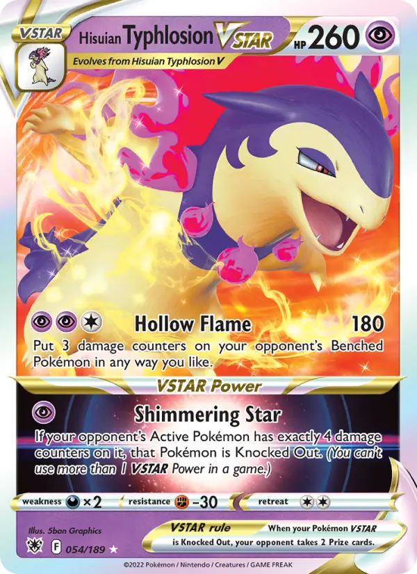 Card image of Hisuian Typhlosion VSTAR