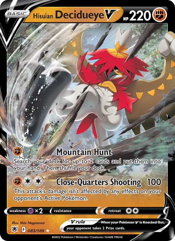 Card image of Hisuian Decidueye V