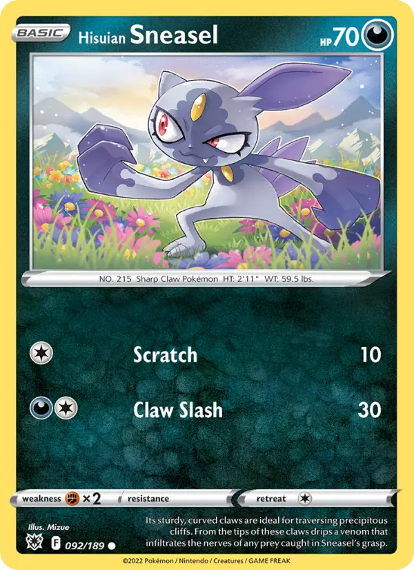 Card image of Hisuian Sneasel