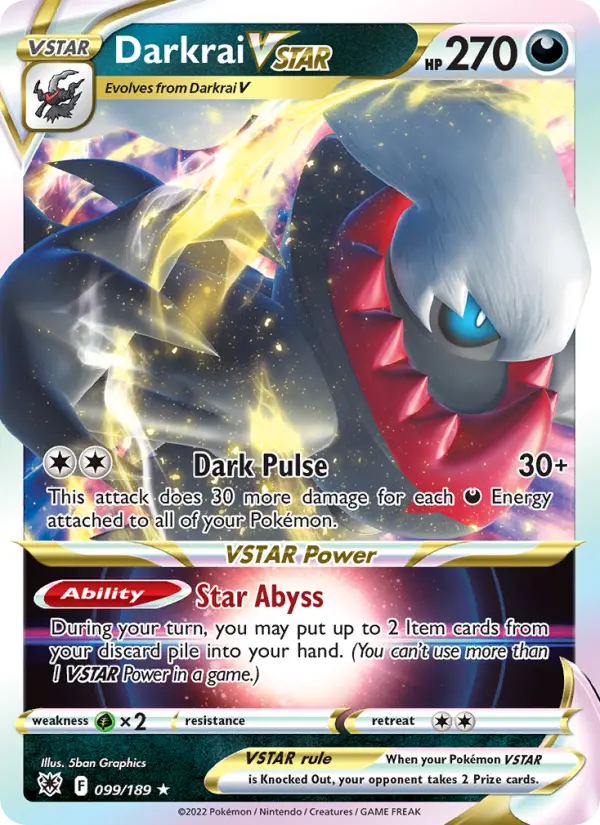 Card image of Darkrai VSTAR