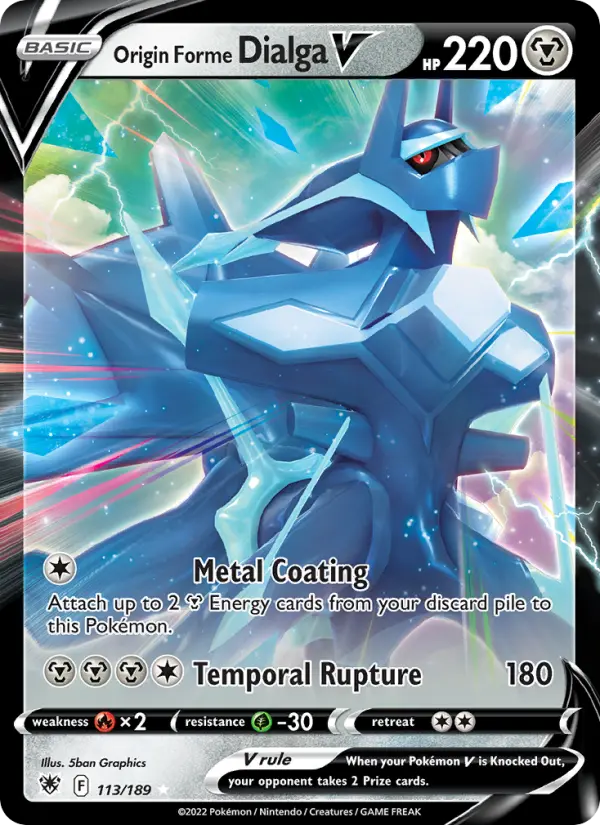 Card image of Origin Forme Dialga V