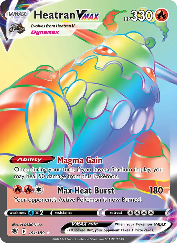 Card image of Heatran VMAX