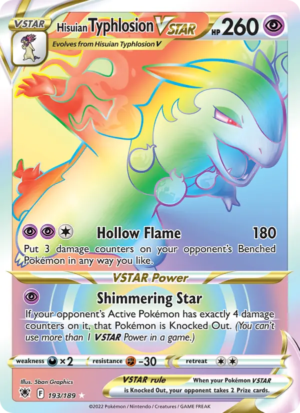 Card image of Hisuian Typhlosion VSTAR