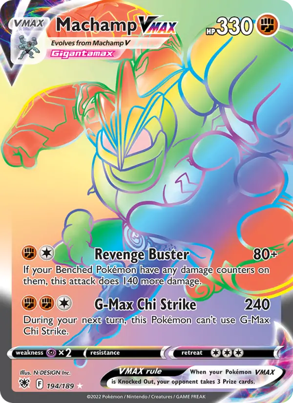 Card image of Machamp VMAX