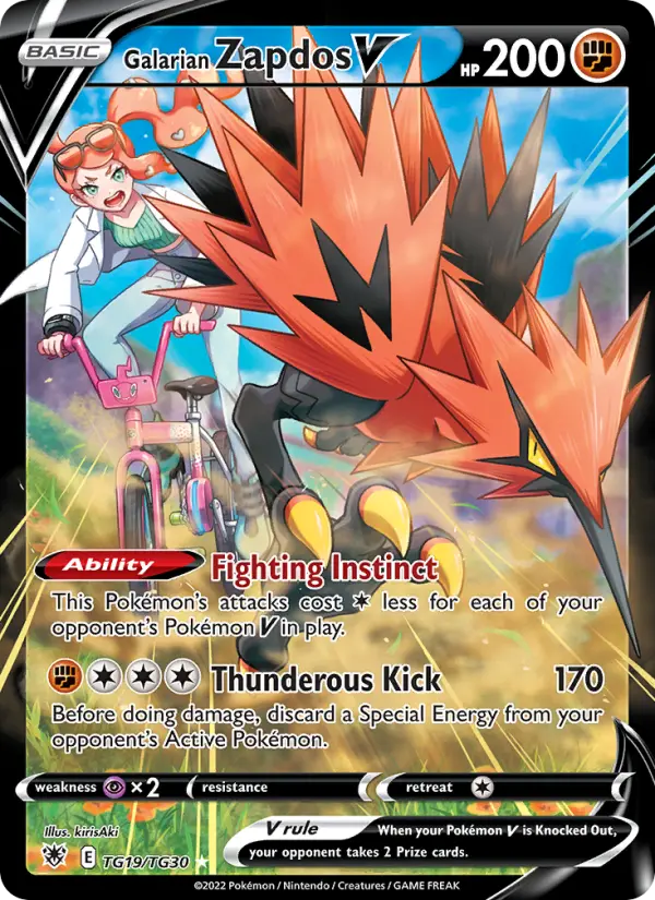 Card image of Galarian Zapdos V