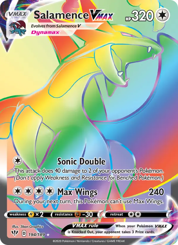 Card image of Salamence VMAX