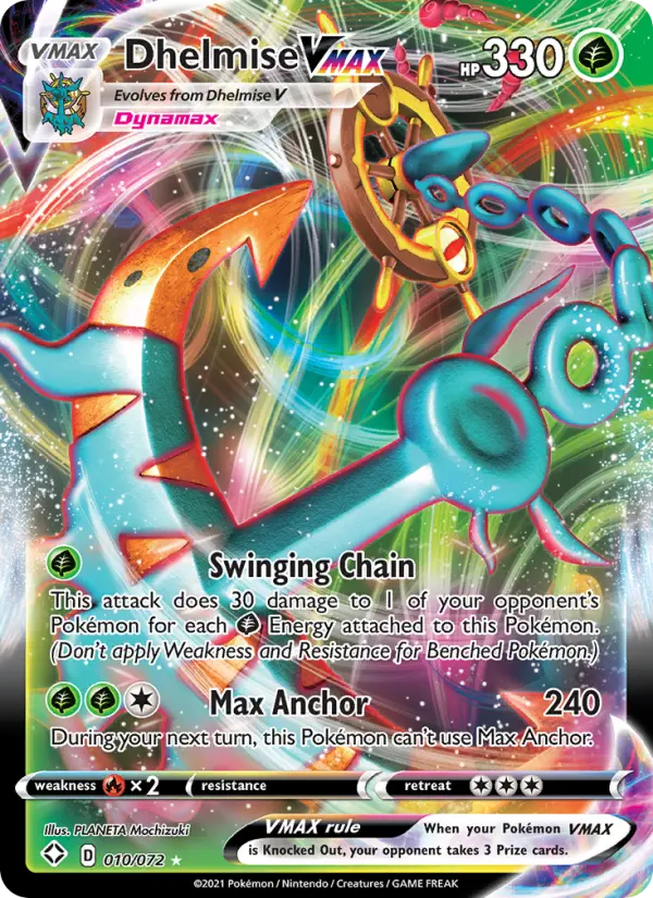 Card image of Dhelmise VMAX