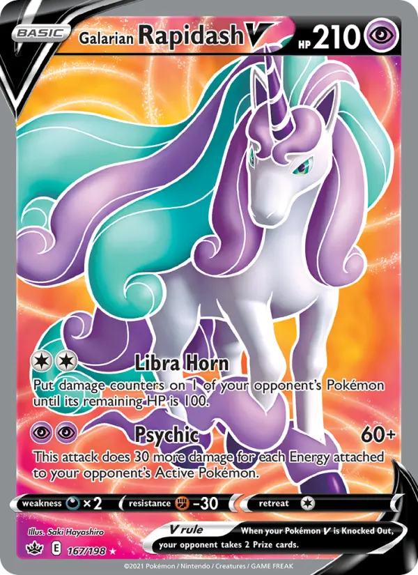 Card image of Galarian Rapidash V
