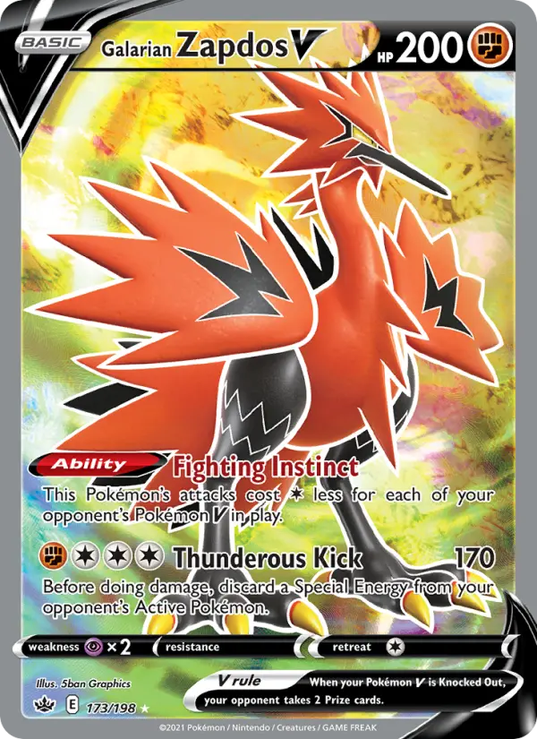 Card image of Galarian Zapdos V