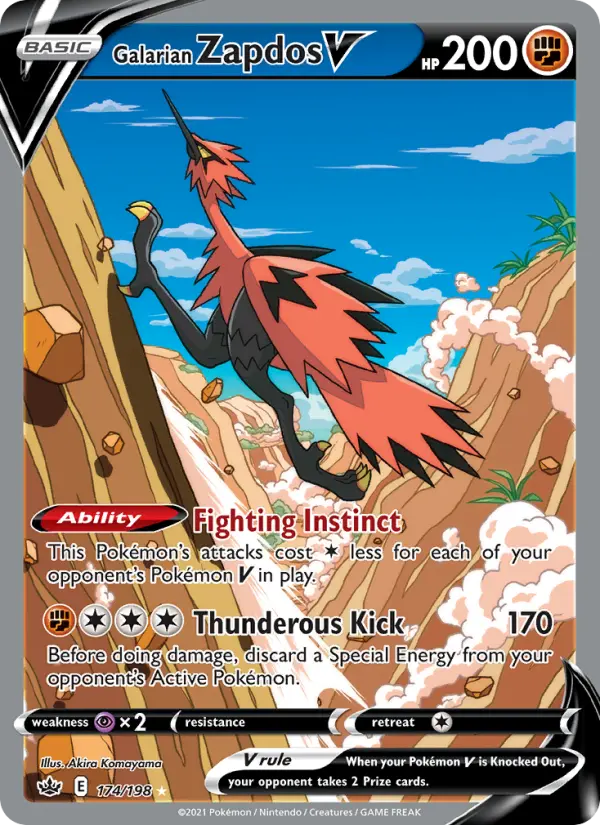 Card image of Galarian Zapdos V
