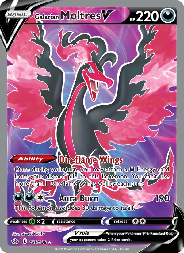 Card image of Galarian Moltres V