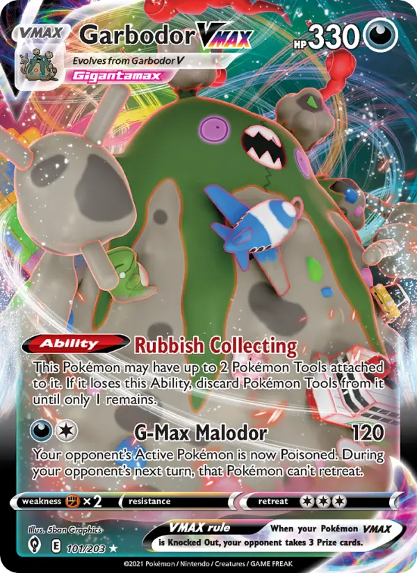 Card image of Garbodor VMAX