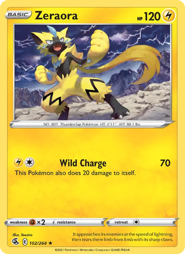 Card image of Zeraora