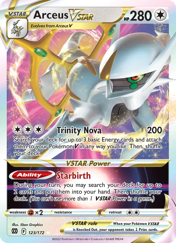 Card image of Arceus VSTAR