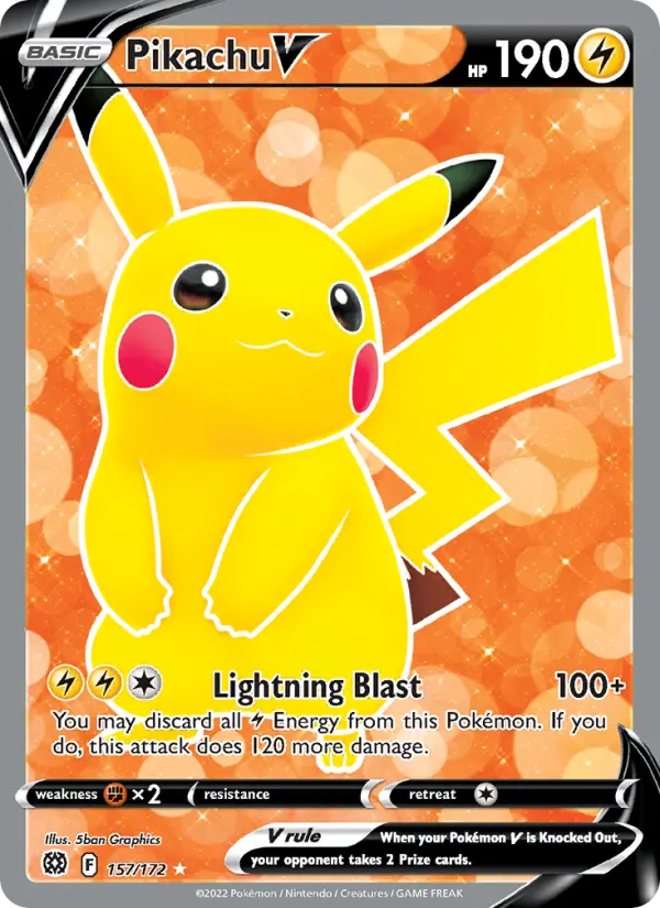 Card image of Pikachu V