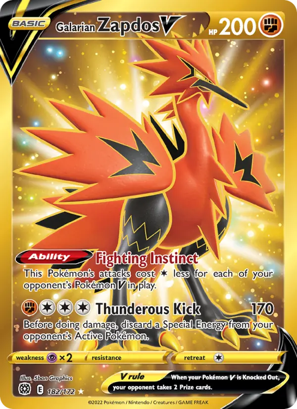 Card image of Galarian Zapdos V