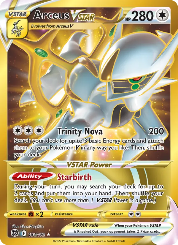 Card image of Arceus VSTAR