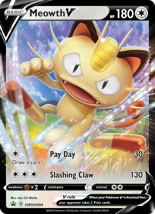 Card image of Meowth V