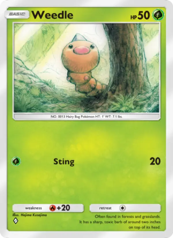 Card image of Weedle