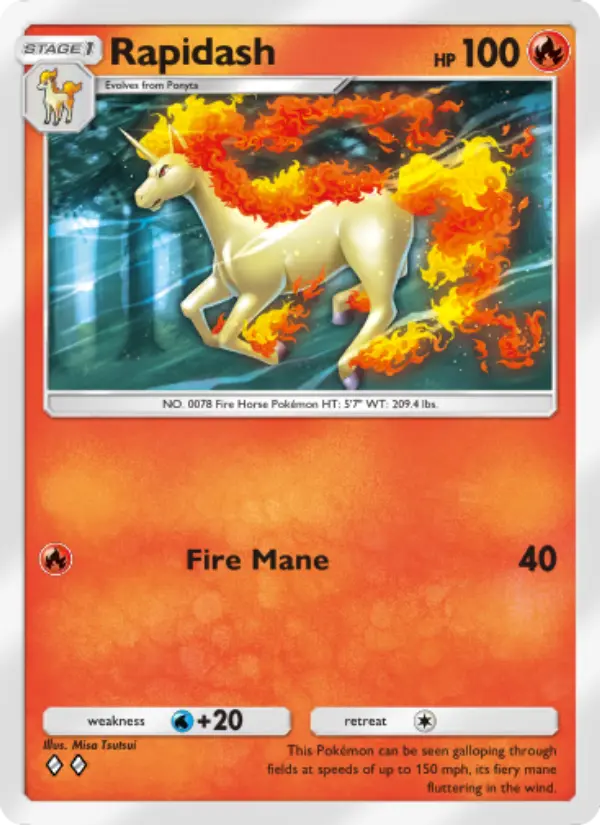 Card image of Rapidash
