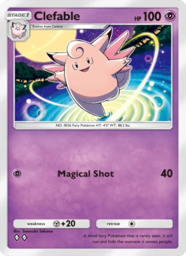Card image of Clefable