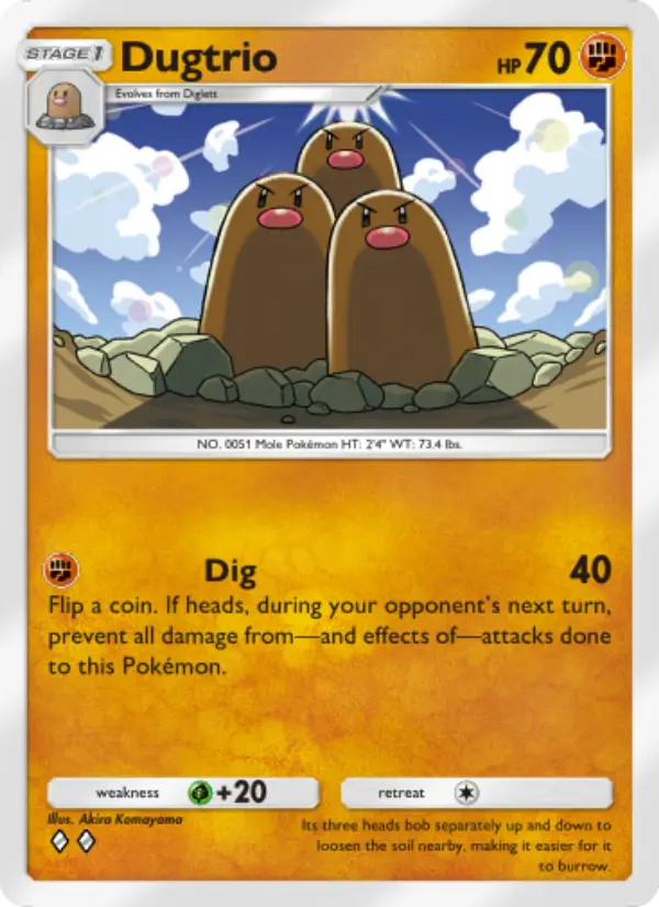 Card image of Dugtrio