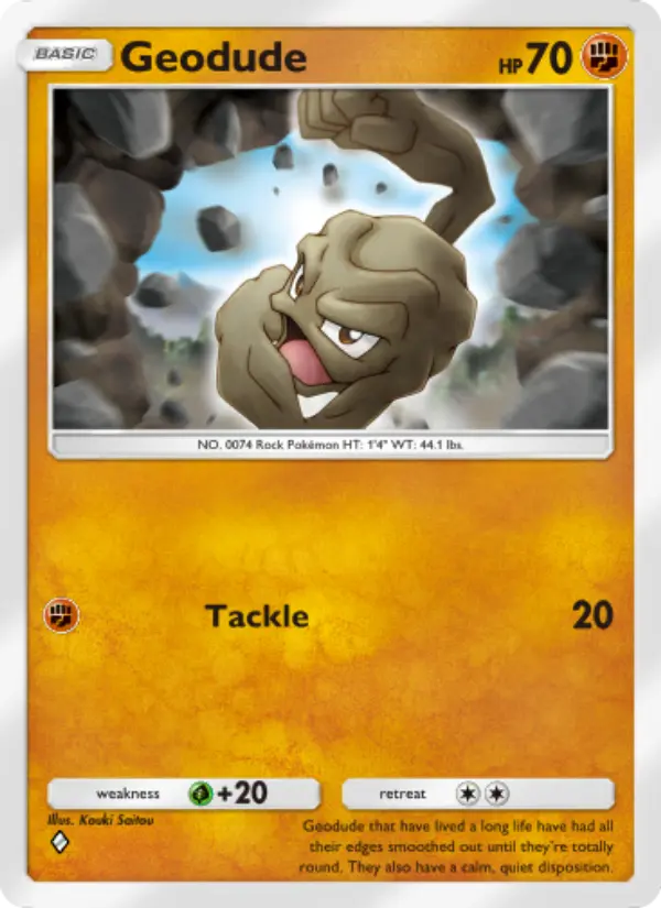 Card image of Geodude