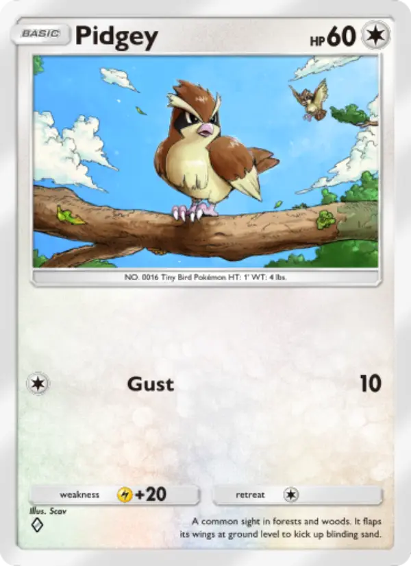 Card image of Pidgey