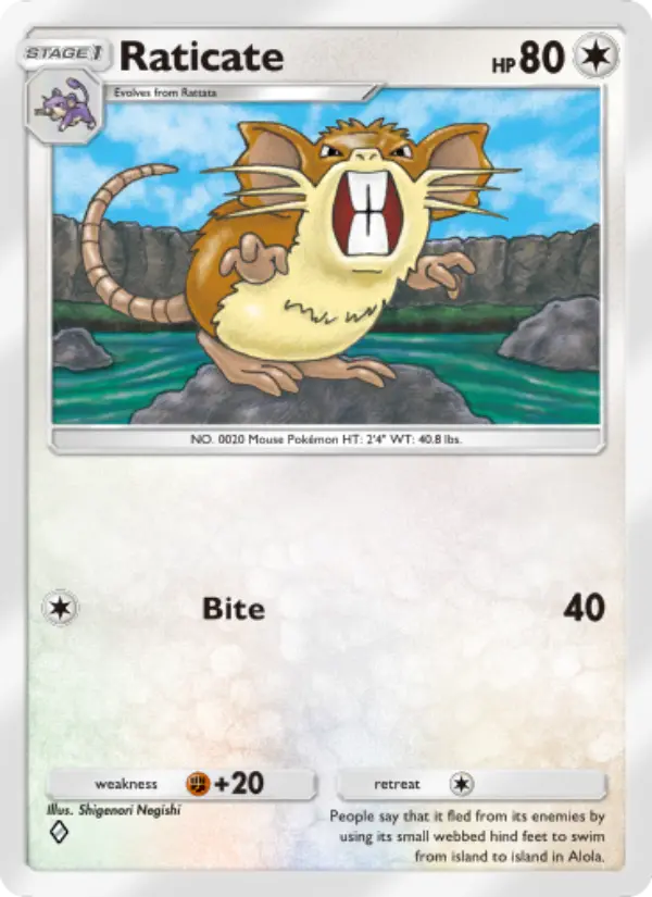 Card image of Raticate