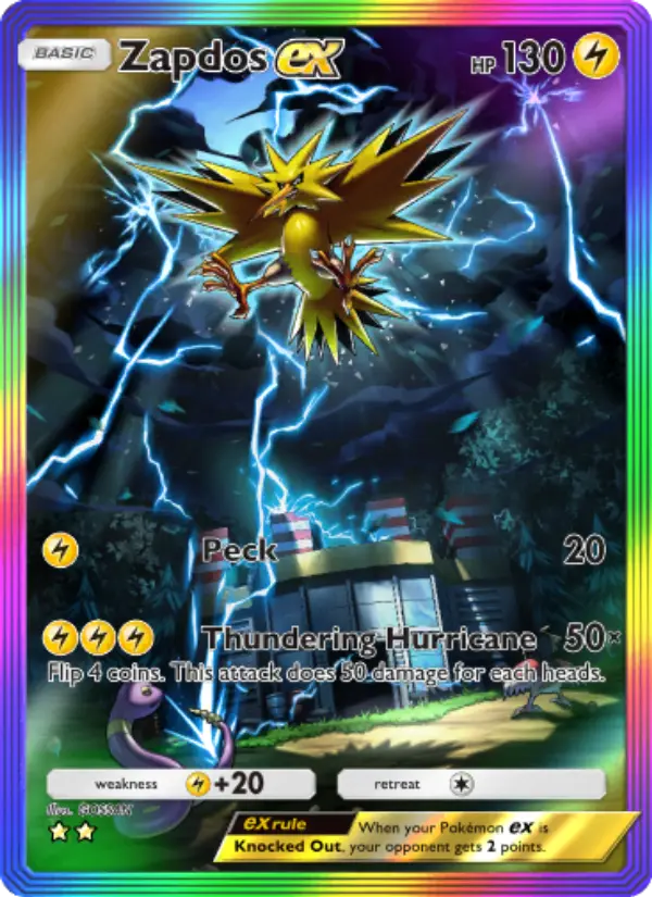 Card image of Zapdos ex