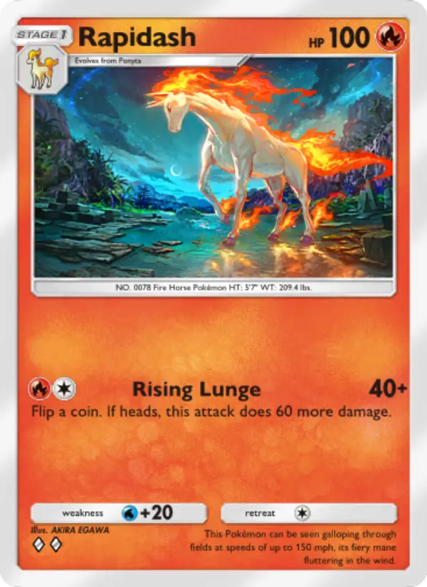 Card image of Rapidash