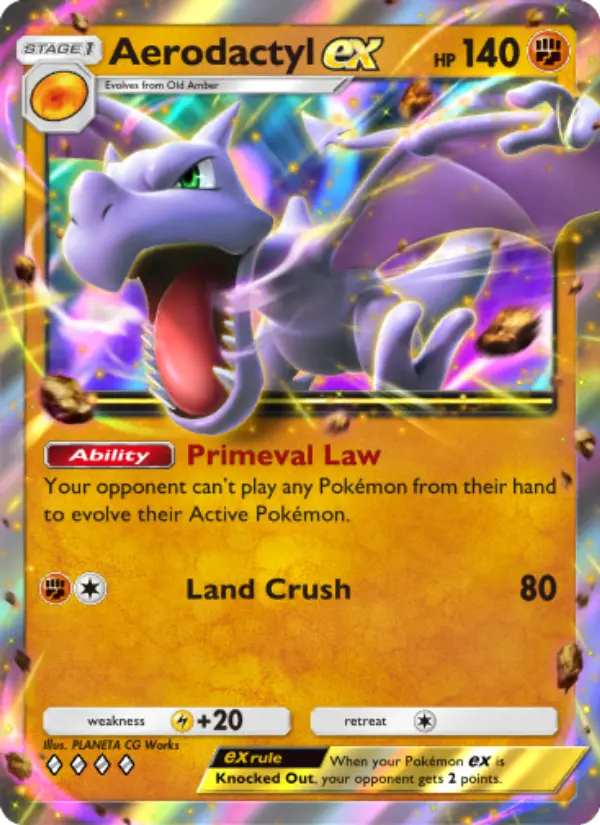 Card image of Aerodactyl ex