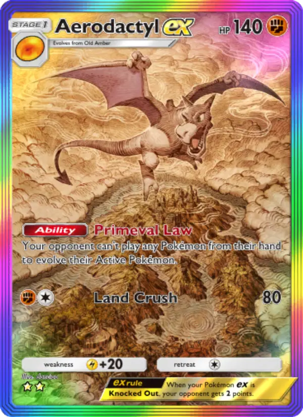 Card image of Aerodactyl ex