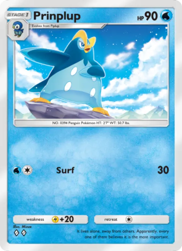 Card image of Prinplup