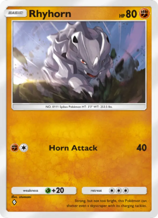 Card image of Rhyhorn