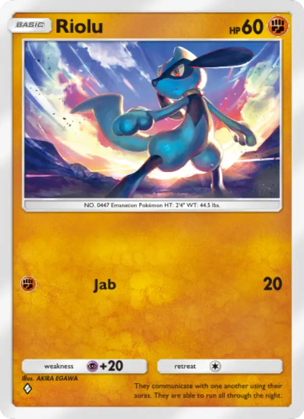 Card image of Riolu