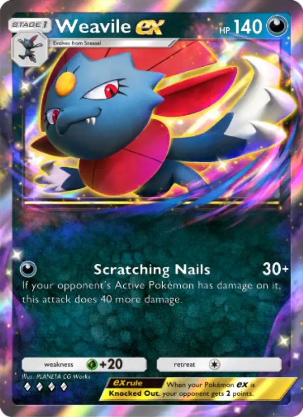 Card image of Weavile ex