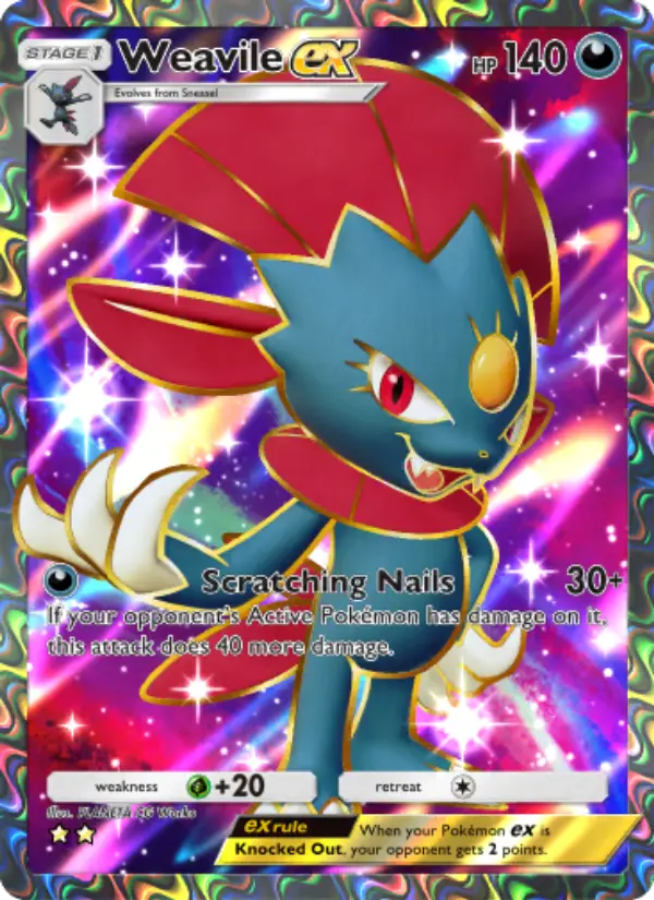 Card image of Weavile ex