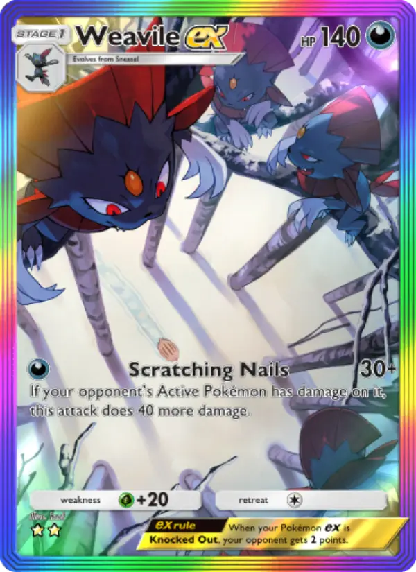 Card image of Weavile ex