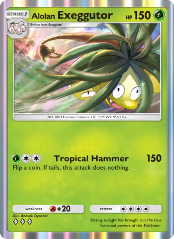 Card image of Alolan Exeggutor